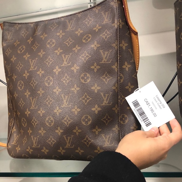 Louis Vuitton MM canvas Looping Used - Picture 3 of 3